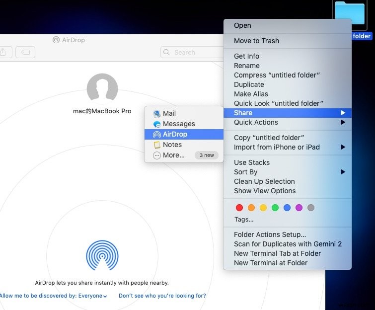 Cách bật AirDrop trên máy Mac và Cách sử dụng
