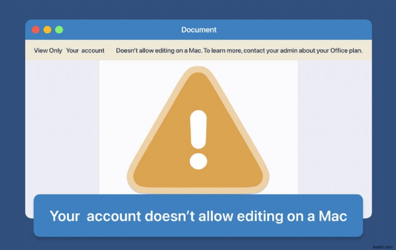[LỖI ĐƯỢC GIẢI QUYẾT] Tài khoản của bạn không cho phép chỉnh sửa trên máy Mac