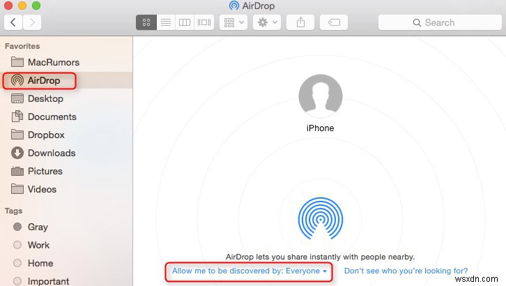 Cách AirDrop từ Mac sang iPhone [Khắc phục sự cố] 