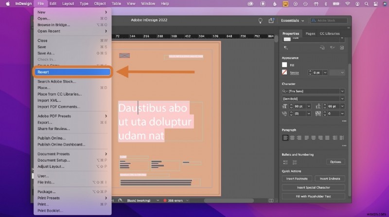 Cách khôi phục các tệp InDesign chưa được lưu / đã xóa trên máy Mac 