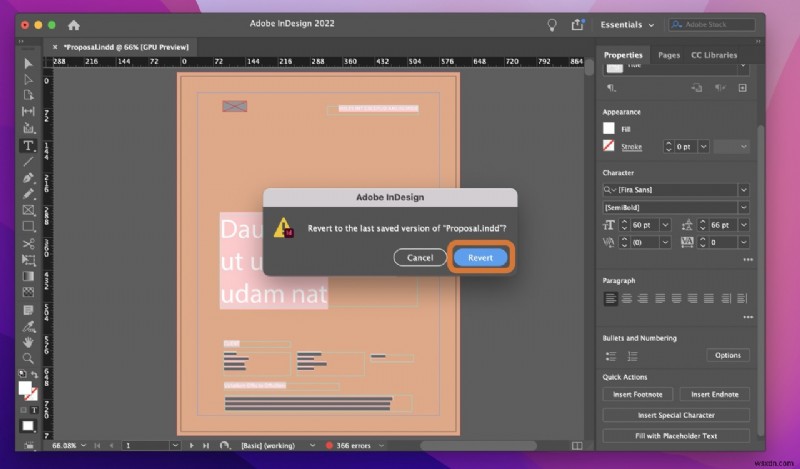 Cách khôi phục các tệp InDesign chưa được lưu / đã xóa trên máy Mac 