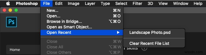 Cách khôi phục tệp Photoshop chưa được lưu (PSD) trên máy Mac 