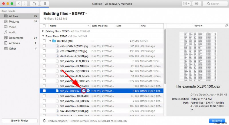 Cách khôi phục thành công và dễ dàng các tệp Excel trên máy Mac 