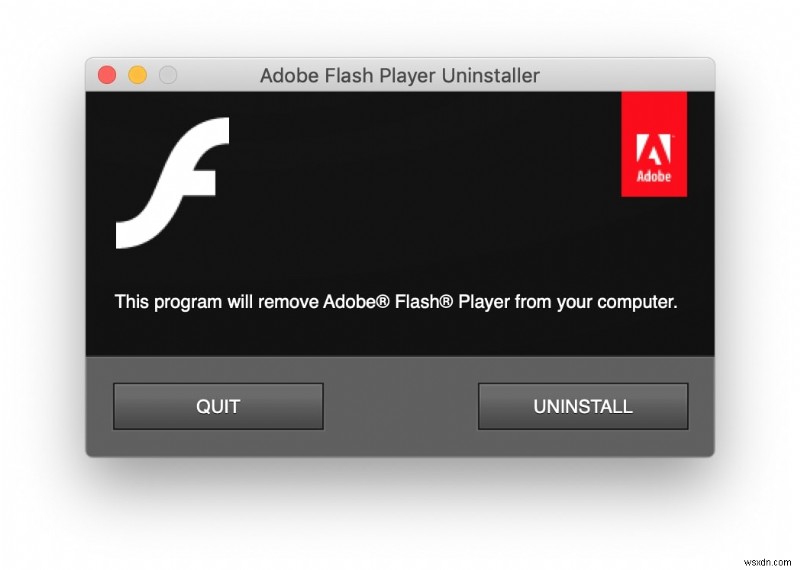 Cách gỡ cài đặt Adobe Flash Player trên máy Mac