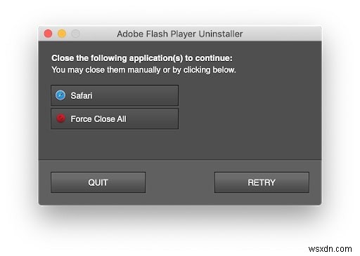 Cách gỡ cài đặt Adobe Flash Player trên máy Mac