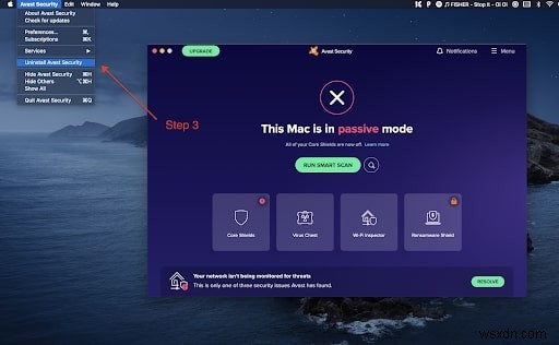 Cách gỡ cài đặt Avast trên Mac