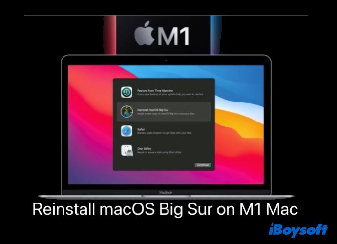 Cách cài đặt lại macOS Big Sur trên máy Mac M1