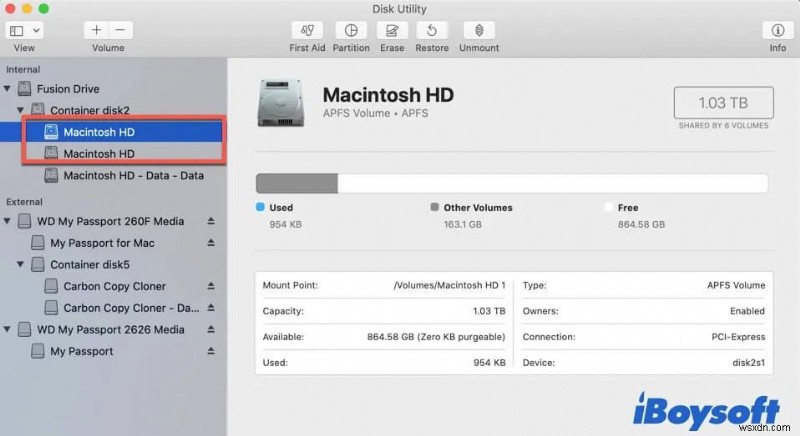 Cách xóa Macintosh HD khỏi màn hình của bạn?