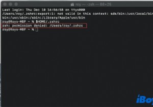 Cách sửa quyền Zsh bị từ chối trong Mac Terminal?