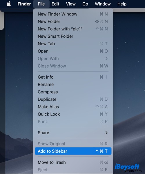 Thêm mục ưa thích vào Mac Finder và Dock để truy cập nhanh