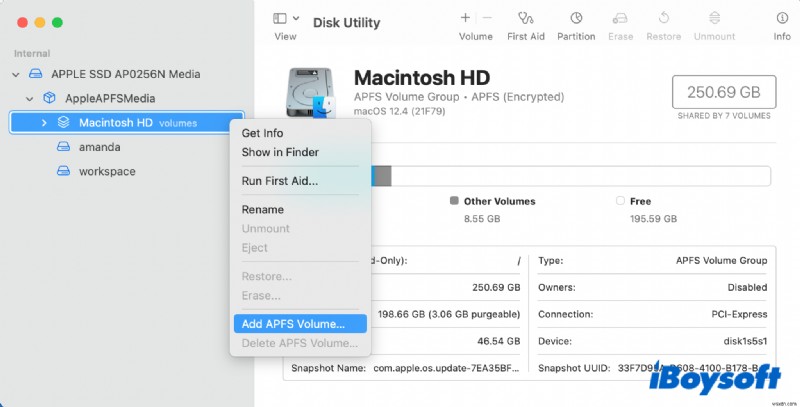 Hướng dẫn cài đặt macOS trên một ổ đĩa APFS riêng biệt (macOS Ventura)