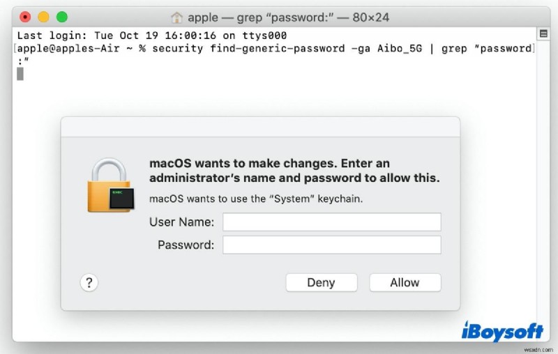 Cách tìm mật khẩu Wi-Fi trên máy Mac? (Từng bước)