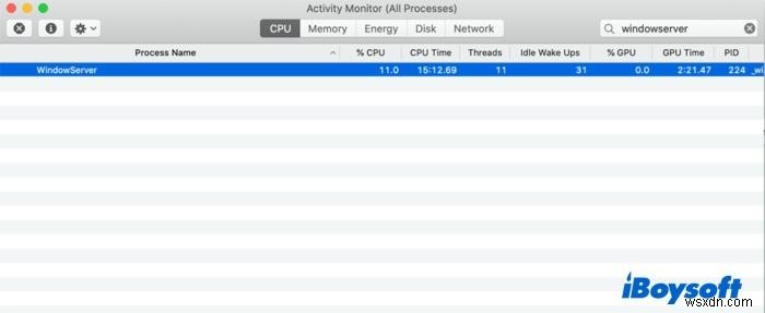 WindowServer trên Mac là gì &Cách giảm mức sử dụng CPU WindowServer của Mac?