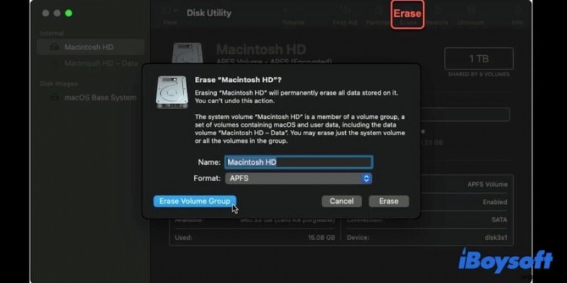 Hướng dẫn sửa lỗi macOS Monterey không thể cài đặt trên Macintosh HD Lỗi