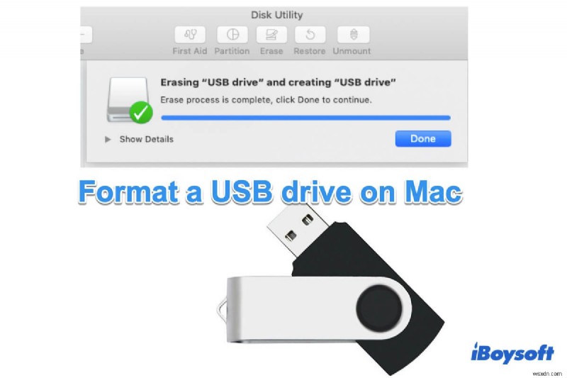 Cách định dạng ổ USB trên Mac cho cả Mac và PC?