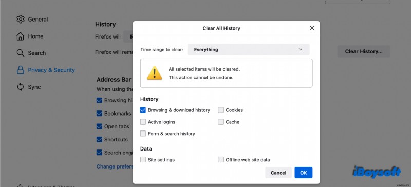 Hướng dẫn hoàn chỉnh về cách xóa lịch sử tìm kiếm / duyệt web trên máy Mac