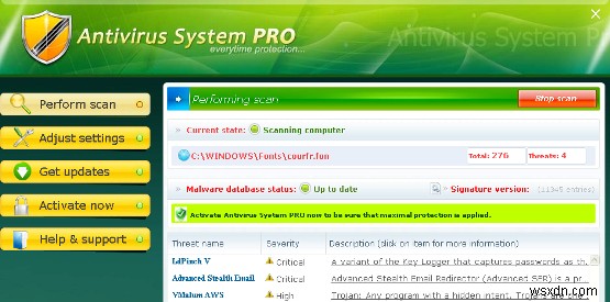 Antivirus System Pro Removal - Cách loại bỏ Antivirus System Pro