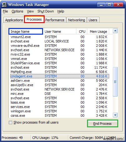 Cách Dừng (Diệt) các Quy trình Độc hại trong Windows