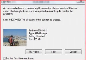 Cách chữa lỗi 0x80070052 trong Windows Vista