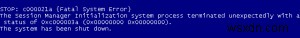 Cách giải quyết STOP:c000021a Lỗi màn hình xanh