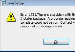 Cách sửa lỗi trình cài đặt 1721