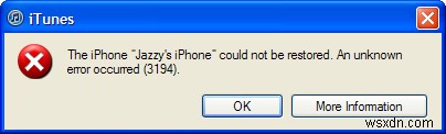 Hướng dẫn sửa lỗi 3194 - Cách sửa lỗi khôi phục iPhone 3194