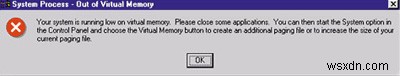 Phải làm gì nếu “Bộ nhớ ảo Windows tối thiểu quá thấp” xuất hiện trên PC của bạn 