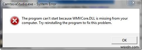 Sửa lỗi WMVCore.dll trên PC chạy Windows 