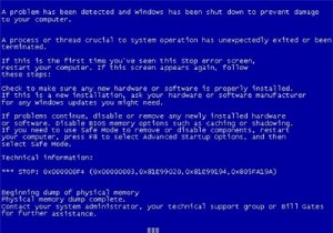 Cách để Ngăn chặn Lỗi Dump Bộ nhớ Phyiscal