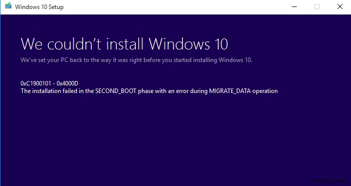 Cách sửa mã lỗi cập nhật Windows 10 0x8007042B - 0x4000D