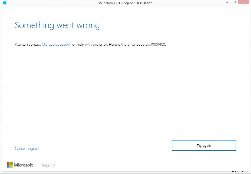 Cách sửa mã lỗi Windows 0xa0000400