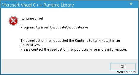 Windows 10:Cách sửa lỗi Visual C ++ Runtime