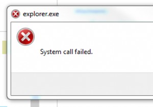 Lỗi cuộc gọi hệ thống Explorer.exe:Các bản sửa lỗi đang hoạt động 