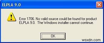 Cách sửa lỗi trình cài đặt Windows 1706