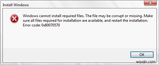 Cách khắc phục lỗi 0x80070570 trong quá trình nâng cấp Windows 7