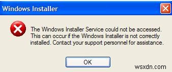  Không thể truy cập dịch vụ Windows Installer  Hướng dẫn sửa lỗi