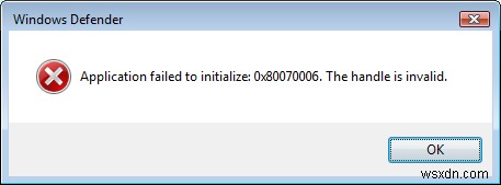 Cách khắc phục lỗi Windows Mã 0x80070006 
