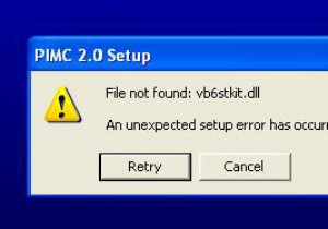 Các bước giải quyết lỗi Vb6stkit.dll