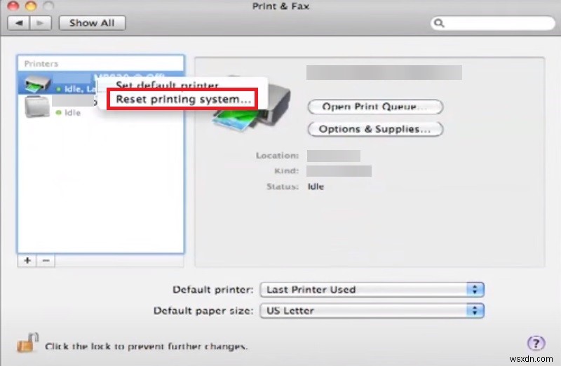 Khắc phục sự cố Máy in HP Lỗi kết nối máy quét USB (Mac)