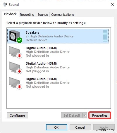 Khắc phục sự cố âm thanh trong Windows 10 - Sự cố âm thanh của Windows