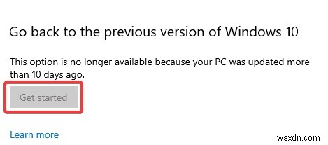 Cách khôi phục Windows 11 xuống Windows 10 - Hạ cấp xuống Windows 10