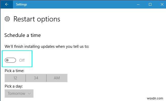 Giờ hoạt động:Hướng dẫn dành cho Windows 10