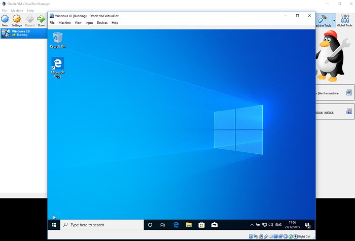 Cách tạo máy ảo trong Windows 10