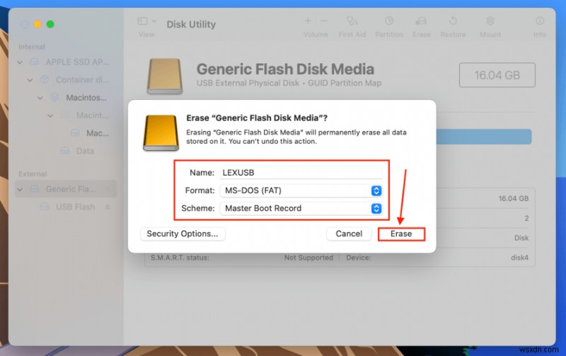 Cách định dạng ổ USB thành FAT32 trên máy Mac mà không làm mất dữ liệu 