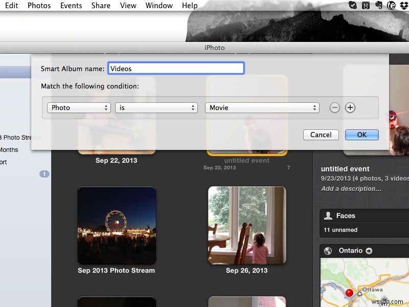 Cách tìm video của bạn nhanh chóng trong iPhoto