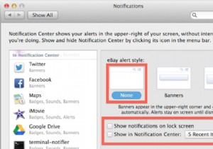 Cách tắt thông báo web trong Mavericks 