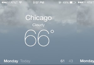 Mẹo nhanh:Truy cập thông tin thời tiết bổ sung trong iOS 7