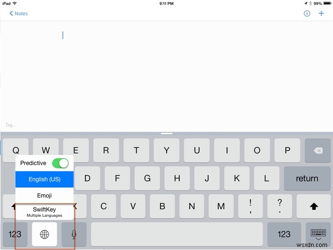 Mẹo thứ ba:Sử dụng bàn phím của bên thứ ba với iOS 8 