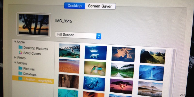 31 ngày sử dụng OS X Mẹo:Sử dụng hình ảnh của trình bảo vệ màn hình làm hình nền cho màn hình