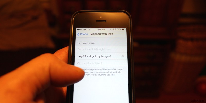 30 ngày sử dụng iOS Mẹo:Trả lời cuộc gọi chưa được trả lời bằng tin nhắn văn bản